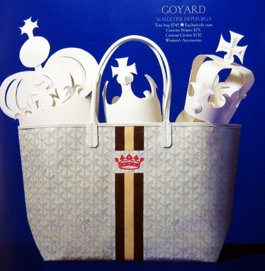 Goyard Tote: A Crown Only For A Queen or Princess - The English